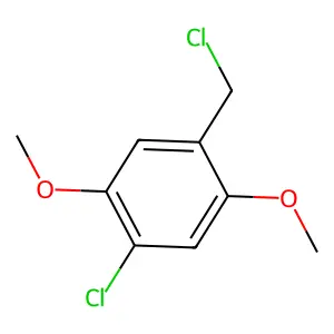 1-Chloro-4-(chloromethyl)-2,5-dimethoxybenzene structure