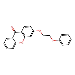 2-Hydroxy-4-(2-phenoxyethoxy)benzophenone structure