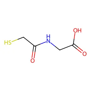 N-(Mercaptoacetyl)glycine structure