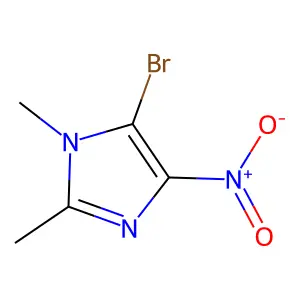 5-bromo-1,2-dimethyl-4-nitro-1H-imidazole structure