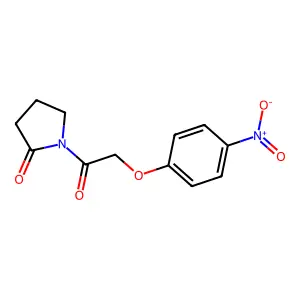 1-(2-(4-Nitrophenoxy)acetyl)pyrrolidin-2-one structure