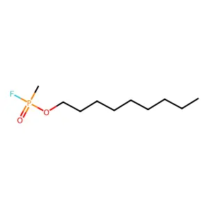 Nonyl methylphosphonofluoridate structure