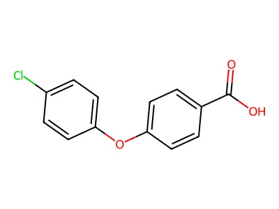 4-(4-Chlorophenoxy)benzoic acid structure