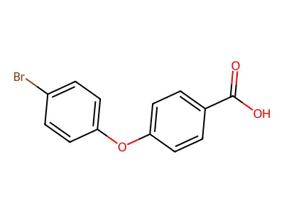 4-(4-Bromophenoxy)benzoic acid structure