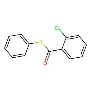 Benzenecarbothioic acid, 2-chloro-, S-phenyl ester structure