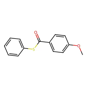 S-phenyl 4-methoxybenzothioate structure