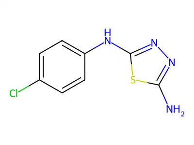 N2-(4-Chlorophenyl)-1,3,4-thiadiazole-2,5-diamine structure