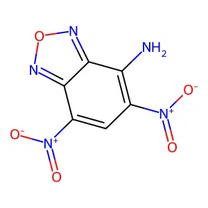 4-Amino-5,7-dinitrobenzofurazan structure