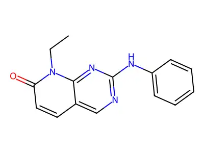 8-Ethyl-2-phenylamino-8H-pyrido[2,3-d]pyrimidin-7-one structure