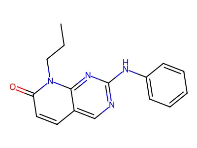 2-(phenylamino)-8-propyl-7H,8H-pyrido[2,3-d]pyrimidin-7-one structure