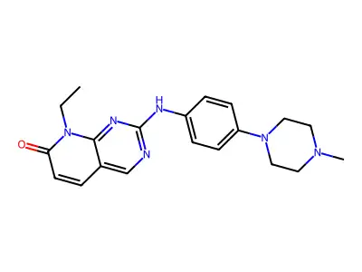 8-Ethyl-2-[[4-(4-methylpiperazin-1-yl)phenyl]amino]-8H-pyrido[2,3-d]pyrimidin-7-one structure