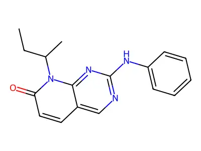 8-sec-Butyl-2-phenylamino-8H-pyrido[2,3-d]pyrimidin-7-one structure