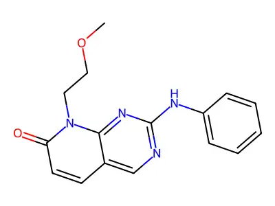 8-(2-methoxyethyl)-2-phenylamino-8H-pyrido[2,3-d]pyrimidin-7-one structure