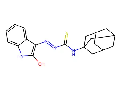 1-(1-Adamantyl)-3-[(2-oxoindol-3-yl)amino]thiourea structure