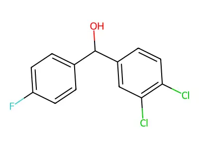 (3,4-Dichlorophenyl)(4-fluorophenyl)methanol structure