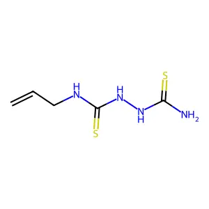 4-allyl-1-thiocarbamoylthiosemicarbazide structure