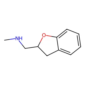 2-Methylaminomethyl-2,3-dihydrobenzofuran structure