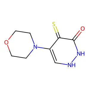 5-(4-morpholinyl)-4-sulfanyl-3(2H)-pyridazinone structure