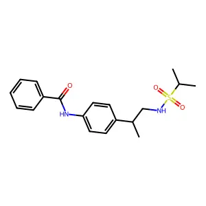 Benzamide, N-(4-(1-methyl-2-(((1-methylethyl)sulfonyl)amino)ethyl)phenyl)- structure