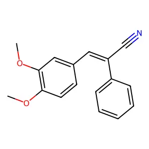 Cinnamonitrile, 3,4-dimethoxy-alpha-phenyl- structure