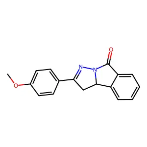 2-(4-Methoxyphenyl)-3,3a-dihydro-8H-pyrazolo[5,1-a]isoindol-8-one structure
