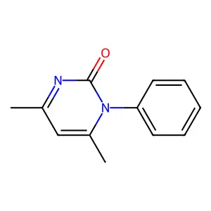 4,6-Dimethyl-1-phenylpyrimidin-2-one structure