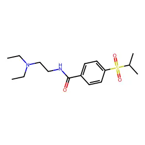 Benzamide, N-(2-(diethylamino)ethyl)-p-(isopropylsulfonyl)- structure