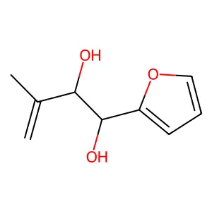 3-Butene-1,2-diol, 1-(2-furyl)-3-methyl- structure