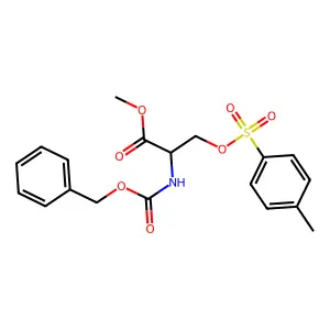 Methyl 2-{[(benzyloxy)carbonyl]amino}-3-[(4-methylbenzenesulfonyl)oxy]propanoate structure