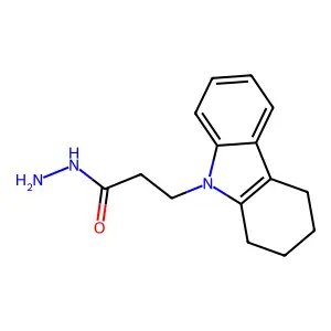 3-(1,2,3,4-Tetrahydro-9H-carbazol-9-YL)propanohydrazide structure
