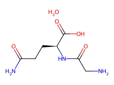 Glycyl-L-glutamine structure