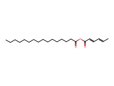 Hexa-2,4-dienoyl hexadecanoate structure