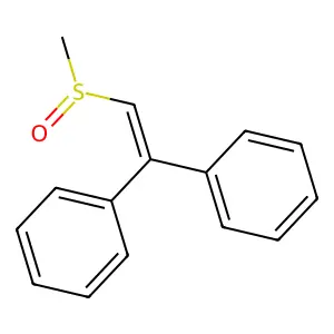Benzene, 1,1'-[(methylsulfinyl)ethenylidene]bis- structure