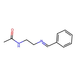 N-{2-[(E)-Benzylideneamino]ethyl}acetamide structure