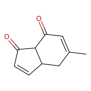5-methyl-4,7a-dihydro-3aH-indene-1,7-dione structure