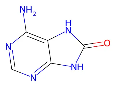 8-羟基腺嘌呤 structure