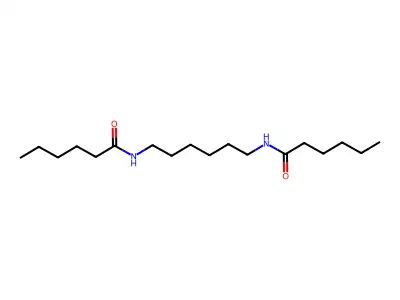 Hexanamide, N,N'-1,6-hexanediylbis- structure
