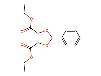 Diethyl 2-phenyl-1,3-dioxolane-4,5-dicarboxylate structure