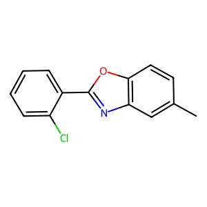 2-(2-Chlorophenyl)-5-methyl-1,3-benzoxazole structure