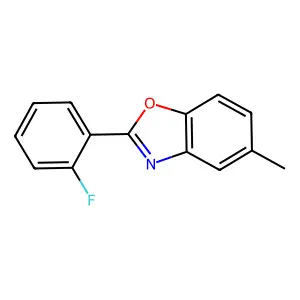 2-(2-Fluorophenyl)-5-methyl-1,3-benzoxazole structure