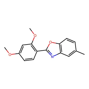 2-(2,4-Dimethoxyphenyl)-5-methyl-1,3-benzoxazole structure