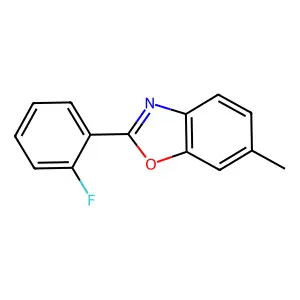 2-(2-Fluorophenyl)-6-methyl-1,3-benzoxazole structure