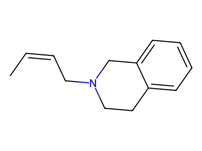 2-but-2-enyl-3,4-dihydro-1H-isoquinoline structure