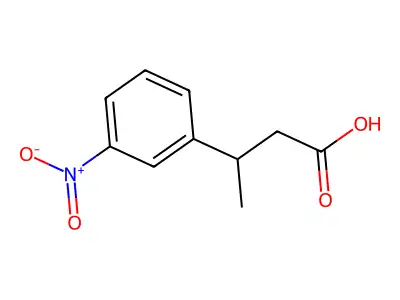 3-(3-nitrophenyl)butanoic Acid structure