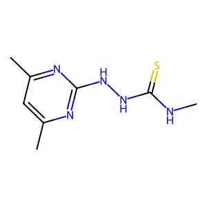 1-[(4,6-Dimethylpyrimidin-2-yl)amino]-3-methylthiourea structure