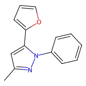 5-(Furan-2-yl)-3-methyl-1-phenylpyrazole structure