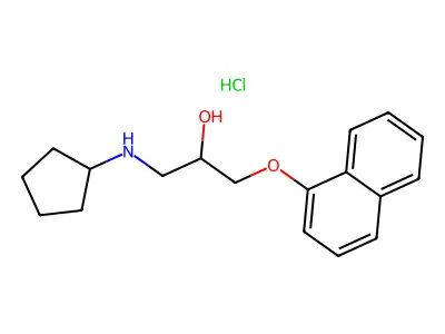 N-Cyclopentyldeisopropylpropranolol structure