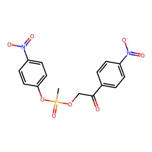 4-Nitrophenyl 2-(4-nitrophenyl)-2-oxoethyl methylphosphonate structure