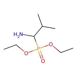 Diethyl 1-amino-2-methylpropylphosphonate structure