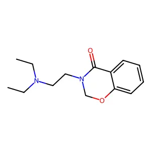4H-1,3-Benzoxazin-4-one, 3-(2-(diethylamino)ethyl)-2,3-dihydro- structure
